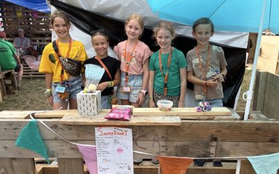 Zoete winkel bij de hut